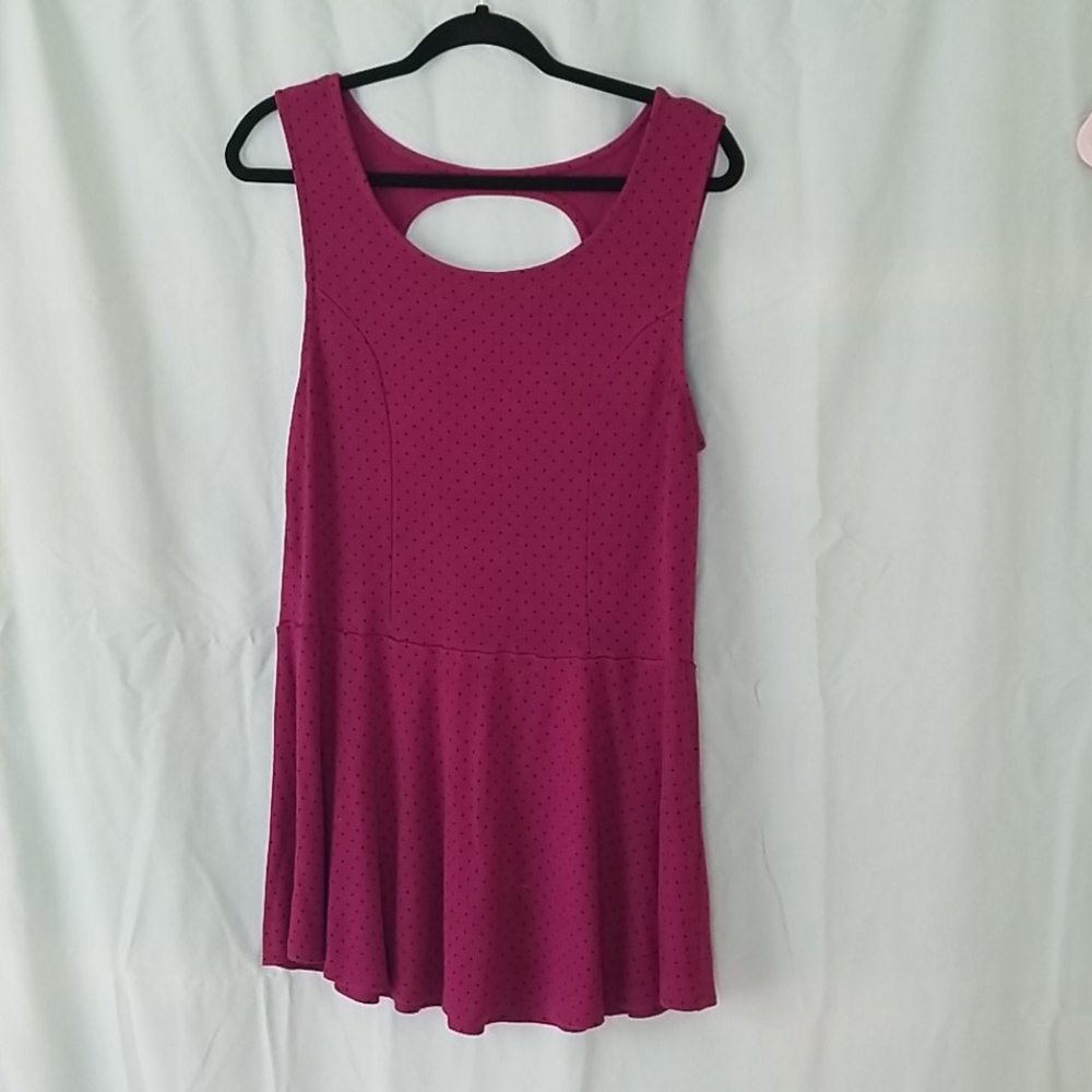 Polkadot Peplum Blouse